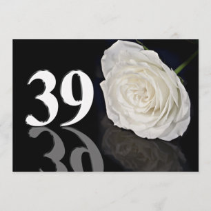 Convite de aniversário 39 anos velho