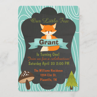 convite de aniversário 3 da Raposa Cachorra