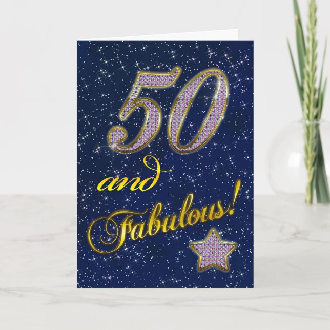 convite de aniversário 50 (Frente)