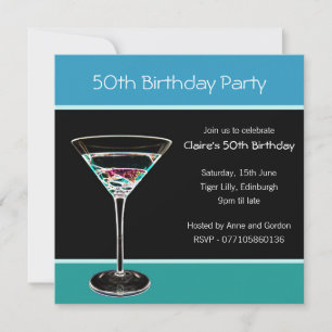 convite de aniversário 50