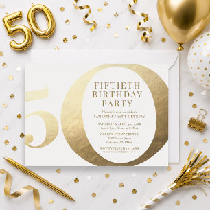 convite de aniversário 50