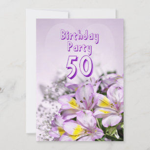 Convite de aniversário 50 anos velho