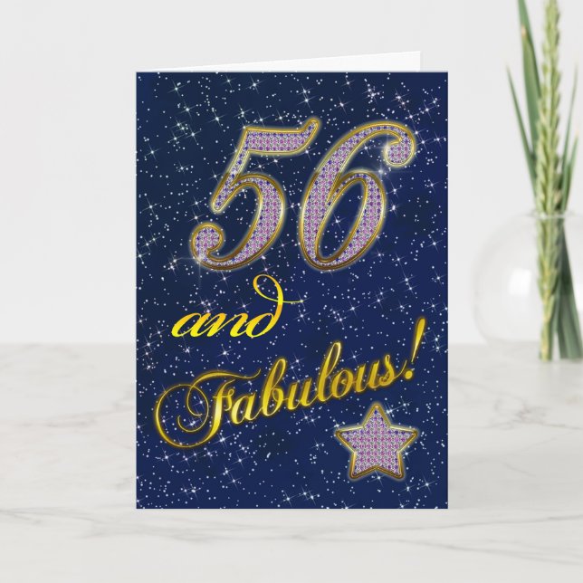 convite de aniversário 56 (Frente)