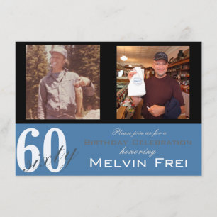 convite de aniversário 60