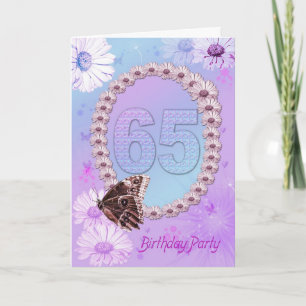 convite de aniversário 65