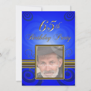 convite de aniversário 65
