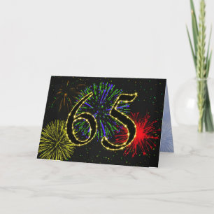 convite de aniversário 65