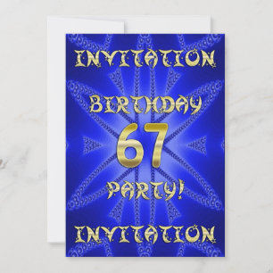 convite de aniversário 67