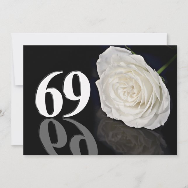 Convite de aniversário 69 anos (Frente)