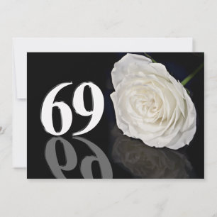 Convite de aniversário 69 anos