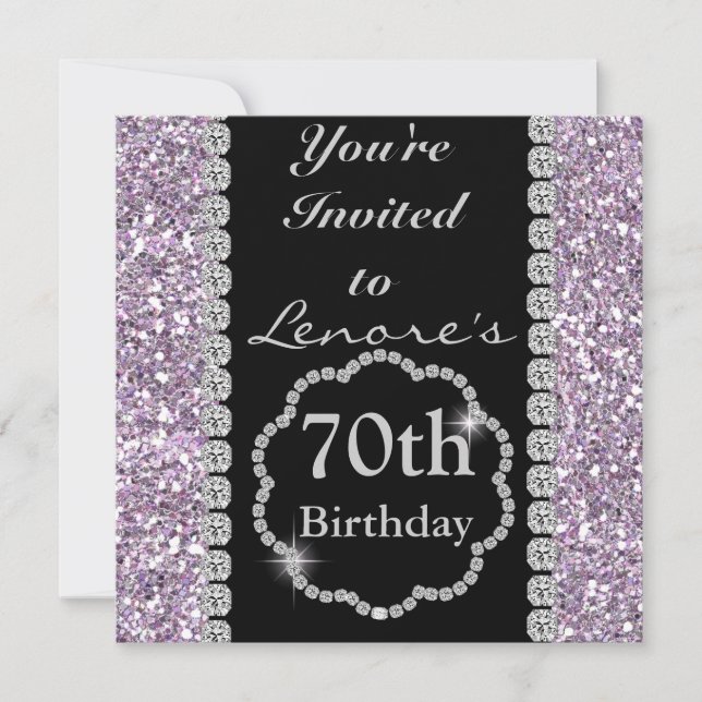 Convite de aniversário 70 (Frente)