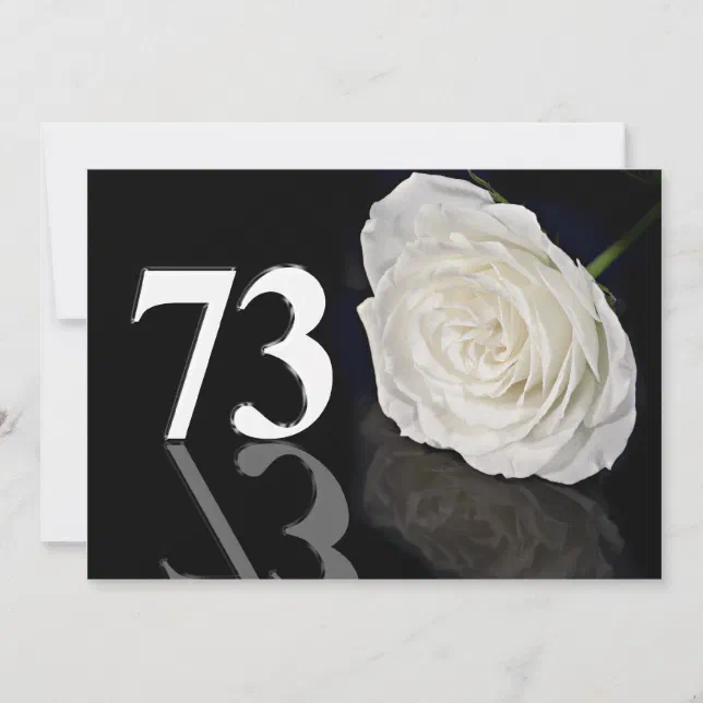 Convite de aniversário 73 anos | Zazzle Brasil