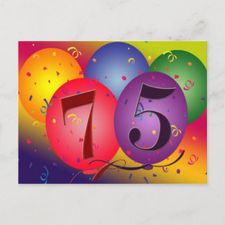 convite de aniversário 75