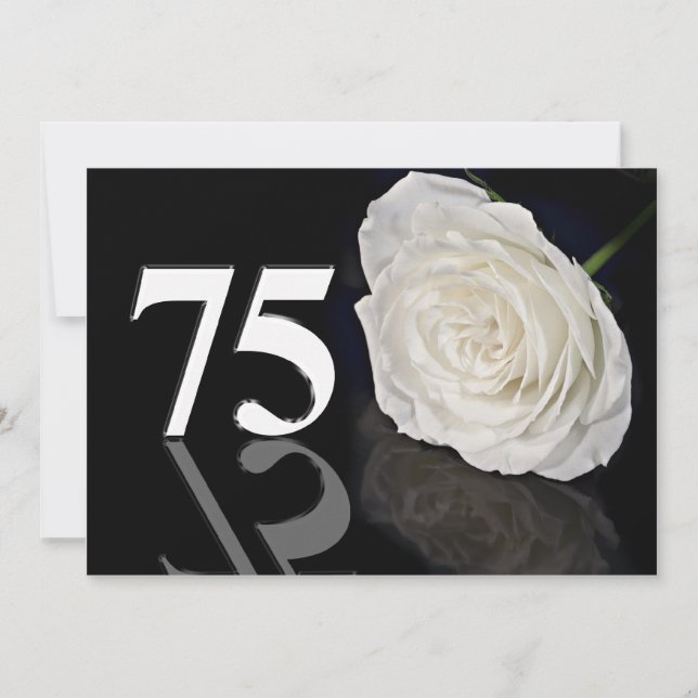 Convite de aniversário 75 anos (Frente)