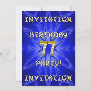 Convite de aniversário 77