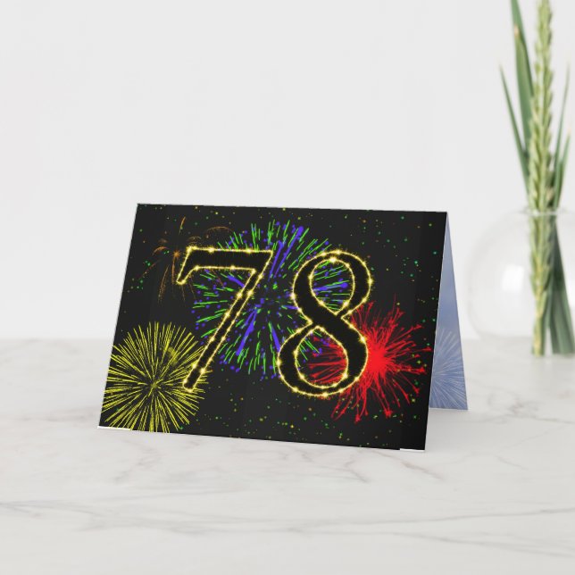 convite de aniversário 78 (Frente)