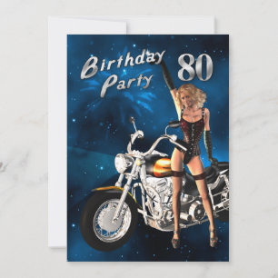 convite de aniversário 80