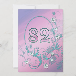 Convite de aniversário 82 anos