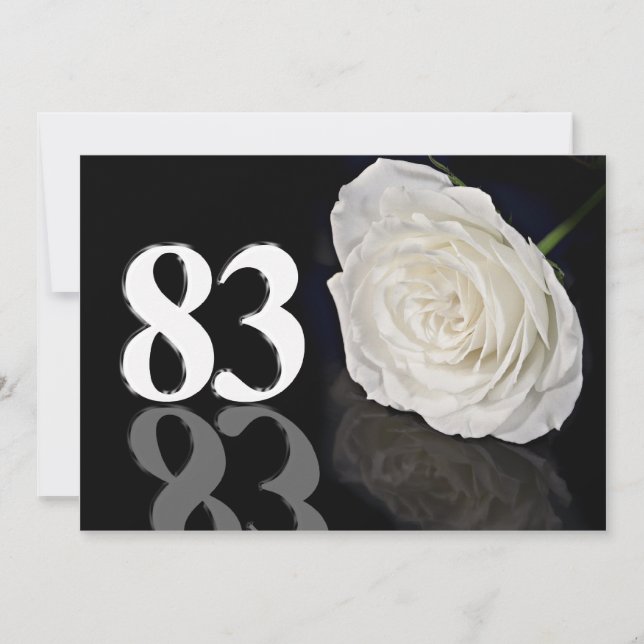 Convite de aniversário 83 anos (Frente)