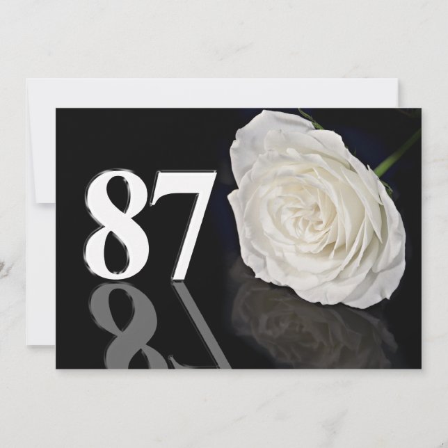 Convite de aniversário 87 anos (Frente)