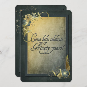 Convite de aniversário 90