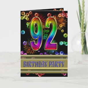 convite de aniversário 92