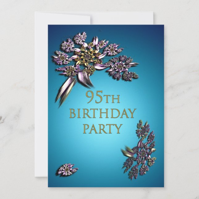 convite de aniversário 95 (Frente)