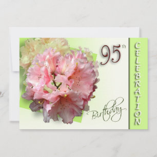 Convite de aniversário 95 - Rhododendron