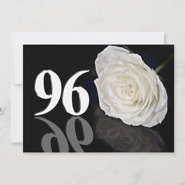 Convite de aniversário 96 anos (Frente)
