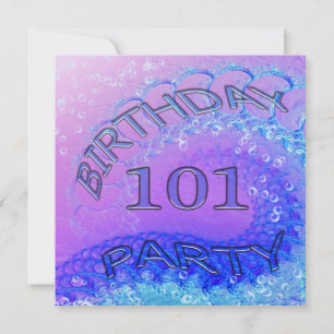 Convite de aniversário, Abstrato e botão 1010