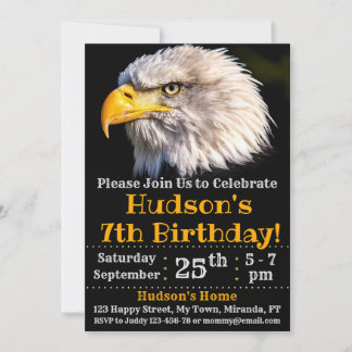 convite de aniversário Águia
