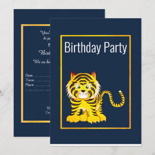 CONVITE DE ANIVERSÁRIO AMARELO AZUL REAL