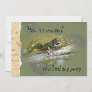 Convite de aniversário - Americano Bullfrog