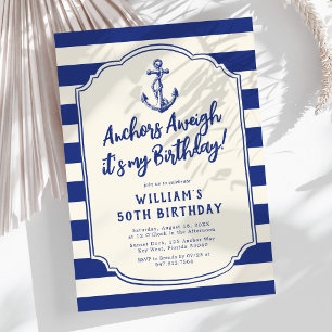 Convite de Aniversário Âncoras à Bóia