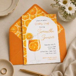 Convite de Aniversário Aperol Spritz