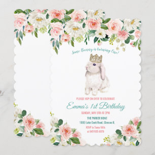 CONVITE DE ANIVERSÁRIO Aquarela Coelho PARA QUALQU