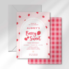 Convite de Aniversário Berry Doce