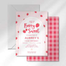 Convite de Aniversário Berry Sweet