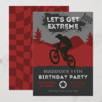 Convite de aniversário BMX | Convite para apresent
