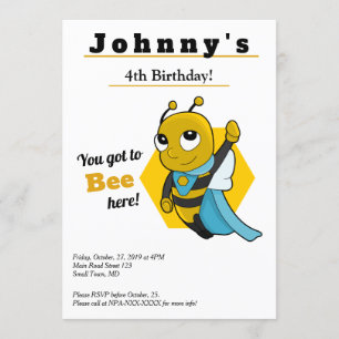 Convite de aniversário bonito e engraçado para uma