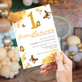 Convite de aniversário borboleta