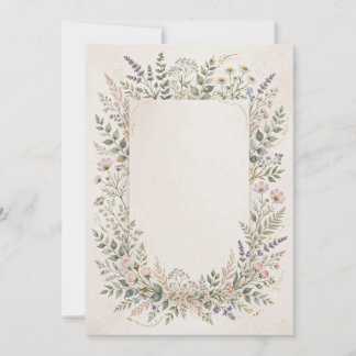 Convite de Aniversário Botânico Floral Elegante