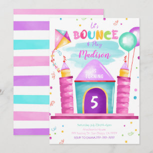 Convite de Aniversário Bounce Editável