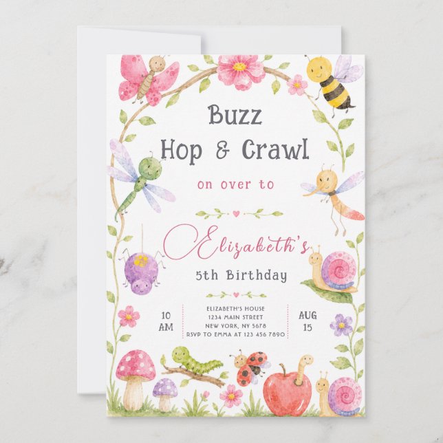 Convite de Aniversário Bugs 3 (Frente)
