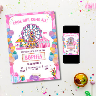 Convite de Aniversário Carnaval, Aniversário de Me