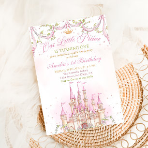 Convite de Aniversário Castelo da Princesa Conto d