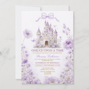 Convite de Aniversário Castelo da Princesa Lavanda