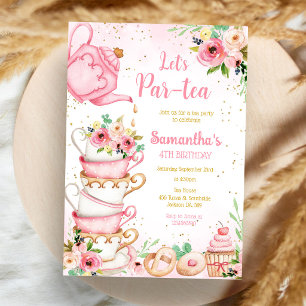 Convite de Aniversário Chá Par-tea
