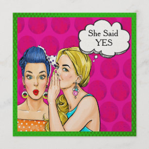 Convite de Aniversário / Chás de Noiva em Pop Art