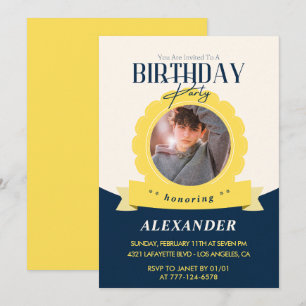 Convite de aniversário chic 18 anos Moderno